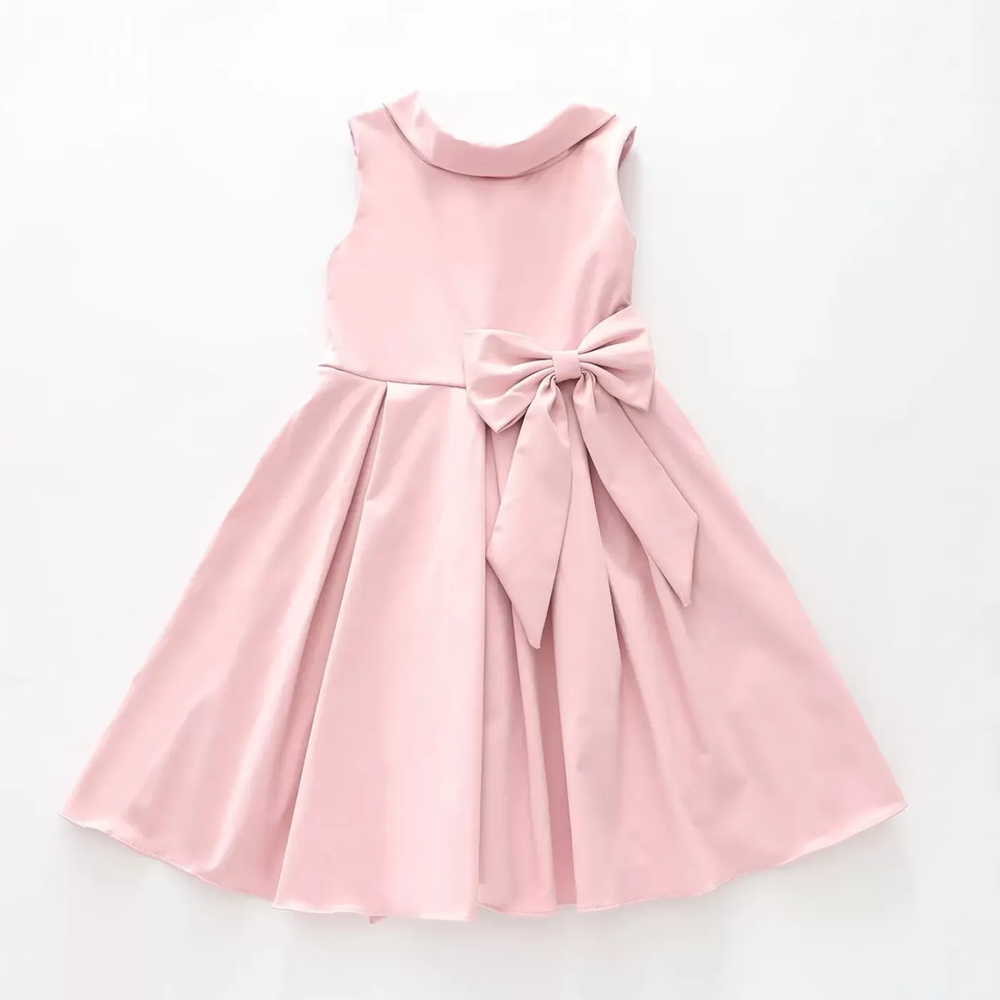 Ollies Place Dusty Pink Satin Dress< 1 Year | 2 Year