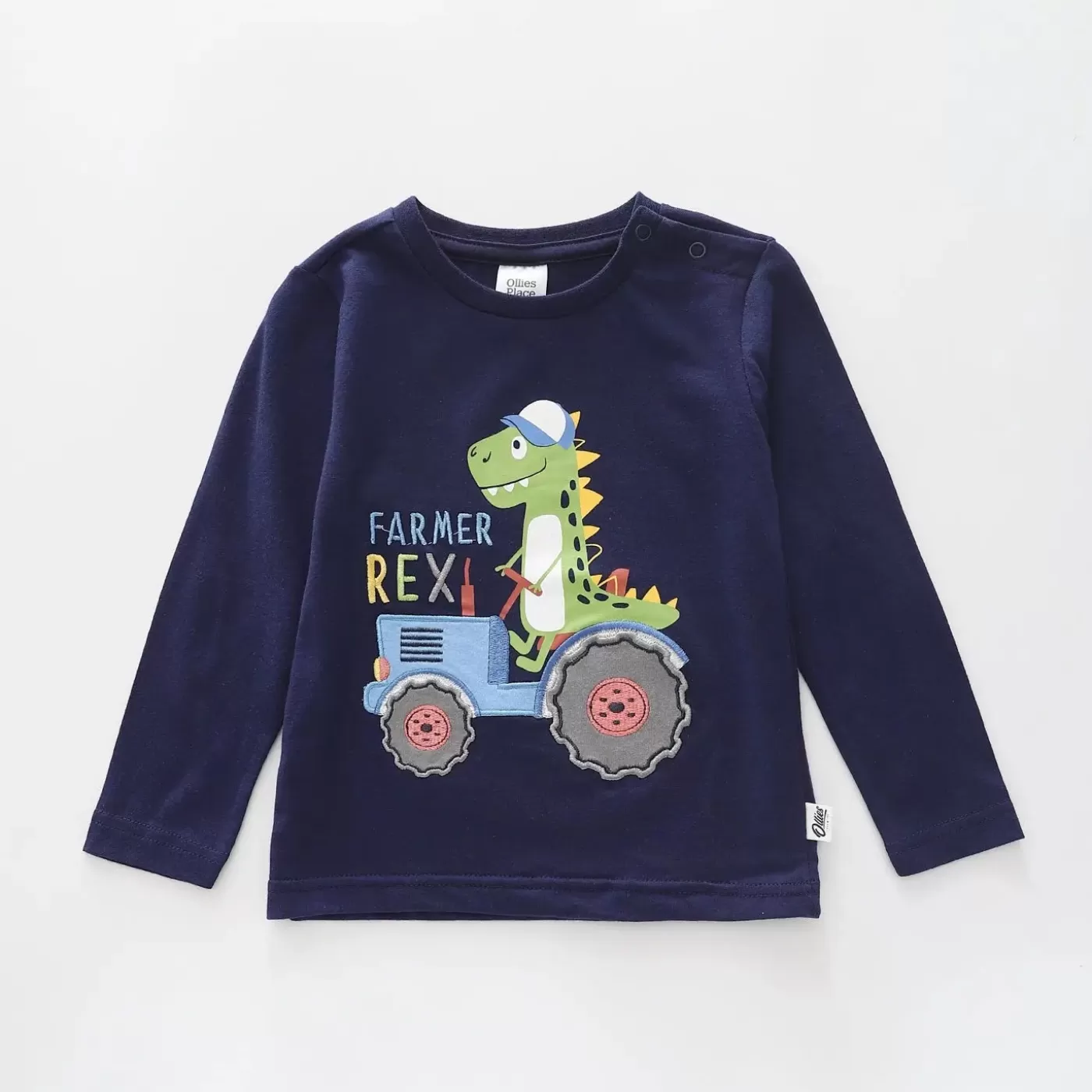 Ollies Place Farmer Rex, Infant Boys Long Sleeve Top<BOY Tops & T-Shirts