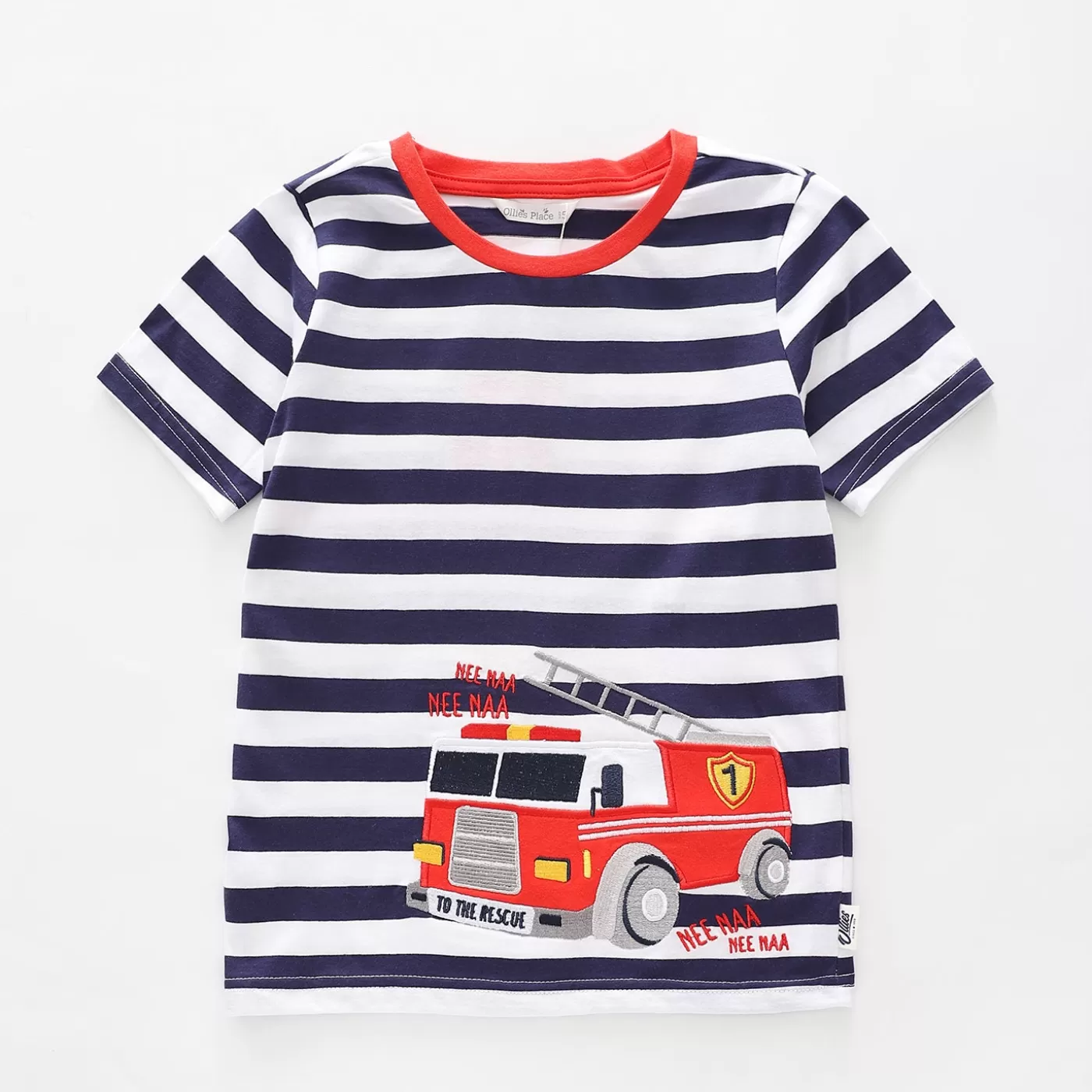 Ollies Place Firetruck Tee<BOY T-Shirts, Tops & Polos | 1 Year