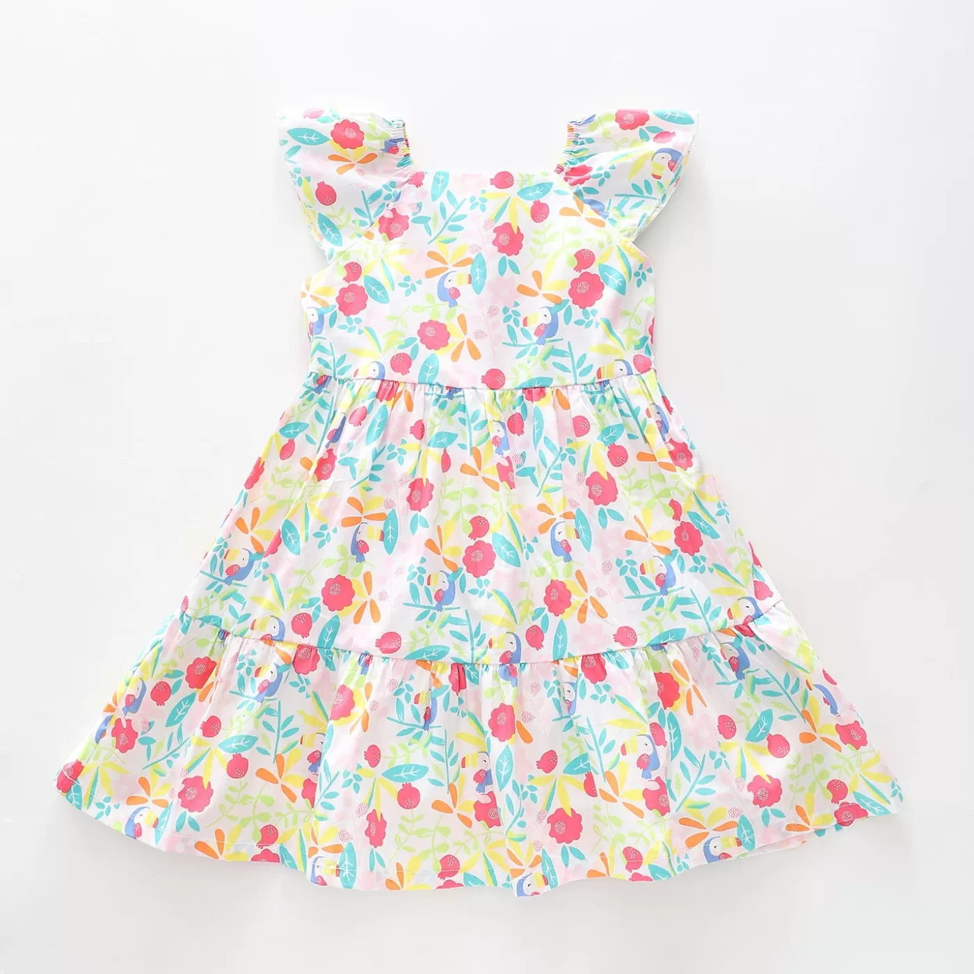 Ollies Place Floral Toucan Dress< Dresses | 1 Year