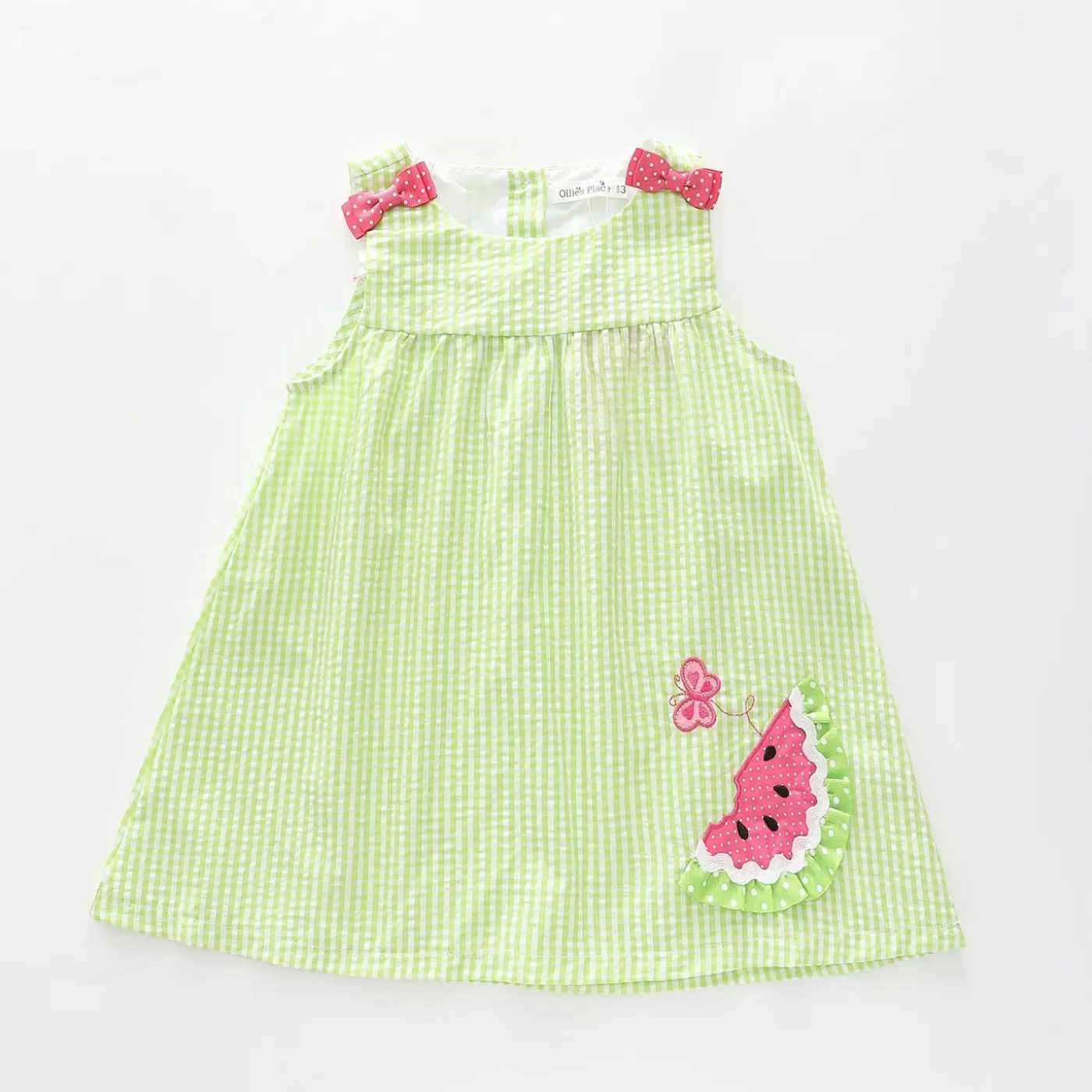 Ollies Place Gingham Watermelon Dress< Dresses | 1 Year