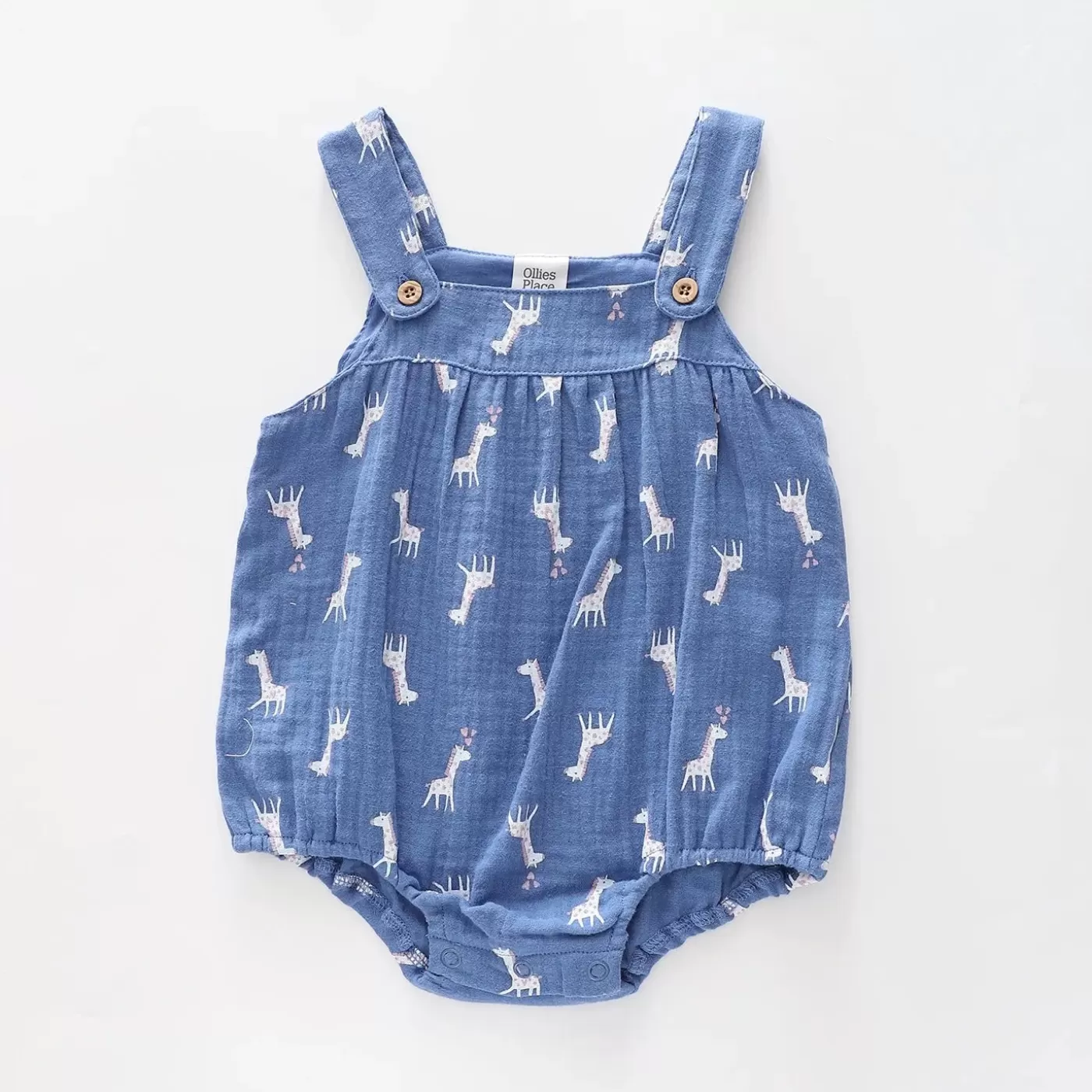 Ollies Place Giraffe Sunsuit Romper< Overalls & Sets