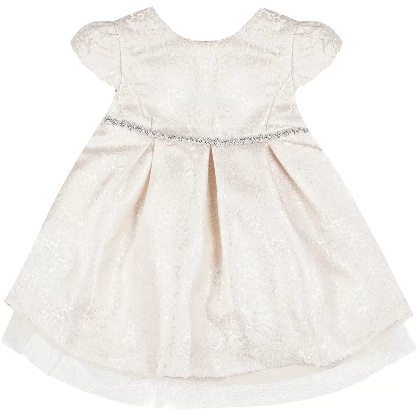 Ollies Place Girl Champagne Metalic Jacquard Dress< Party & Formal | Party & Formal