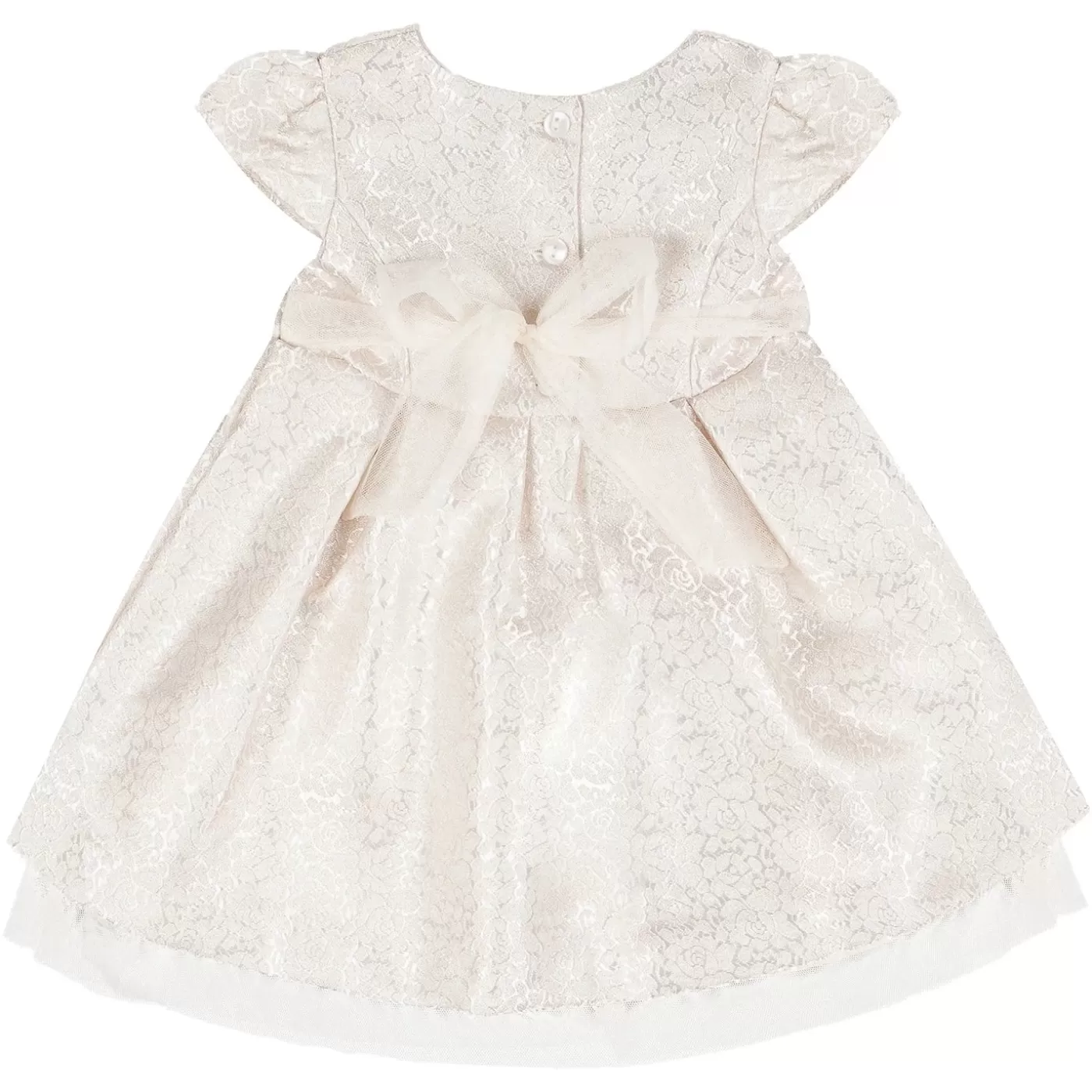 Ollies Place Girl Champagne Metalic Jacquard Dress< Party & Formal | Party & Formal