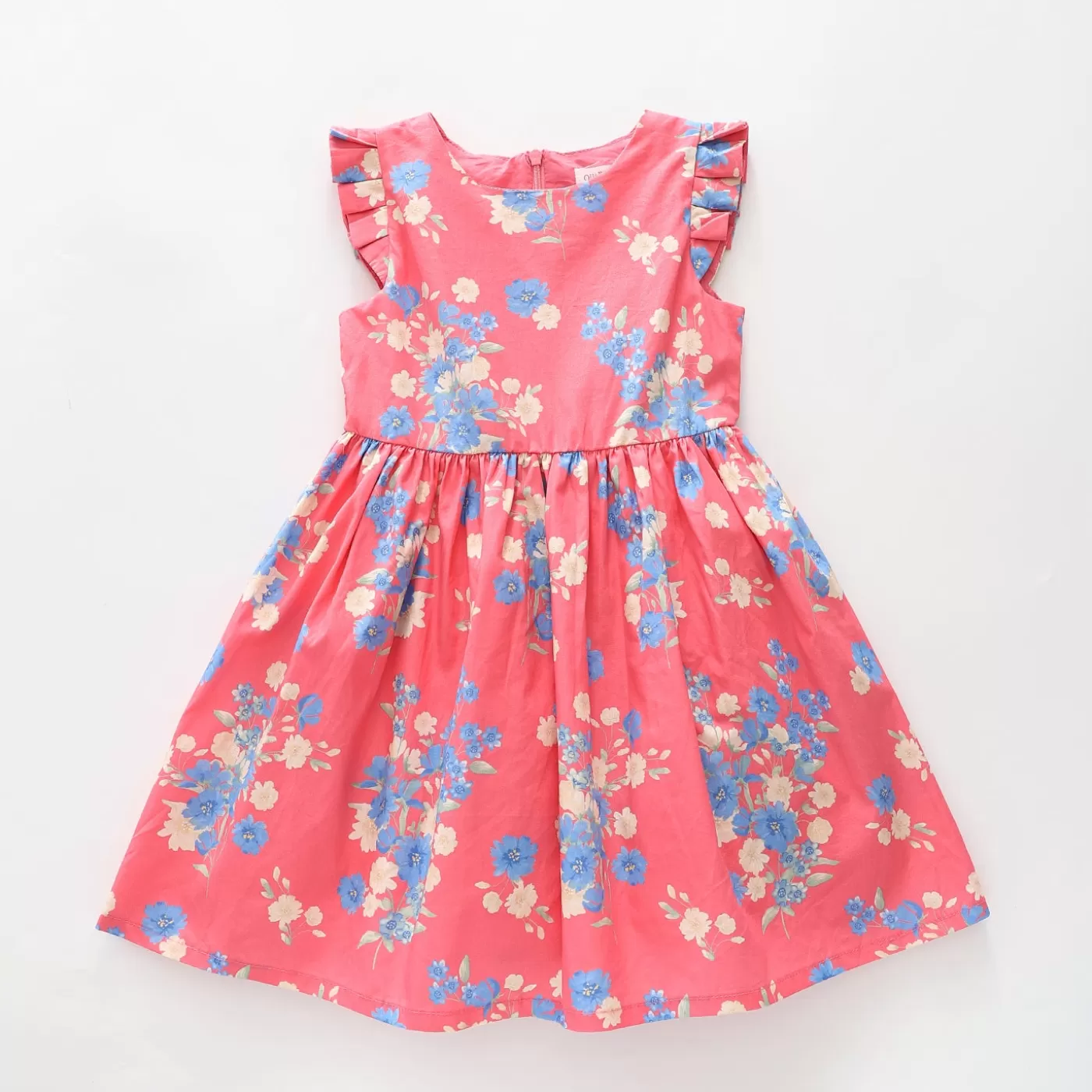 Ollies Place Girls Blue Blooms Dress< Dresses