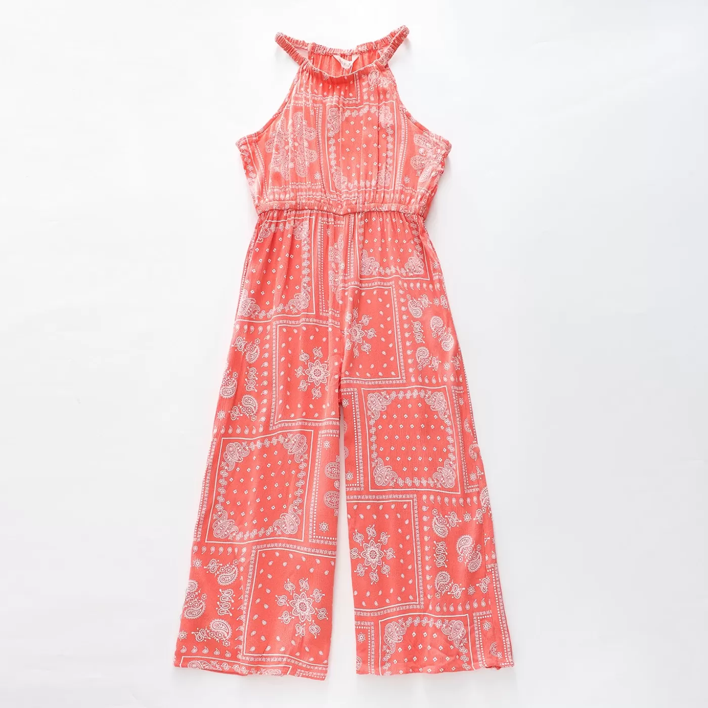 Ollies Place Girls Boho Coral Jumpsuit< Overalls & Jumpsuits