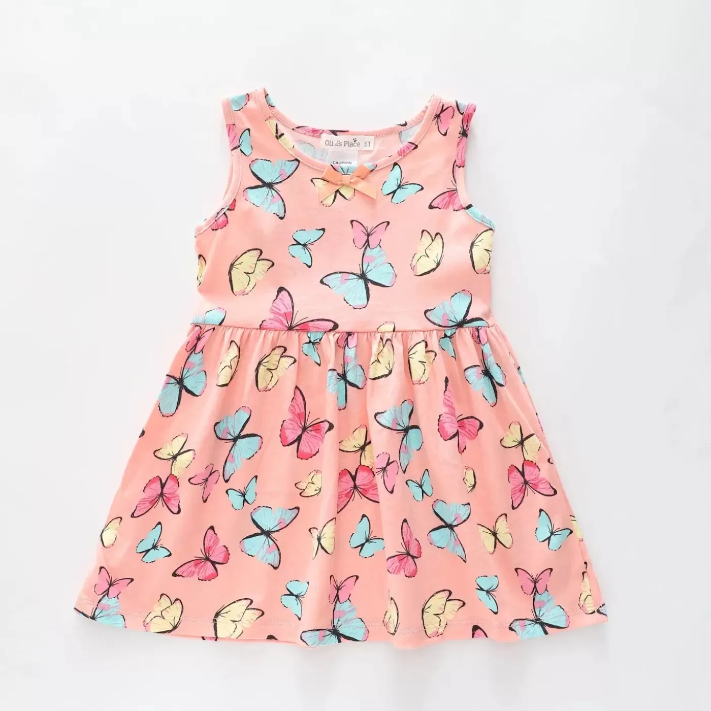 Ollies Place Girl's Butterfly Sleeveless Dress< Dresses | 1 Year