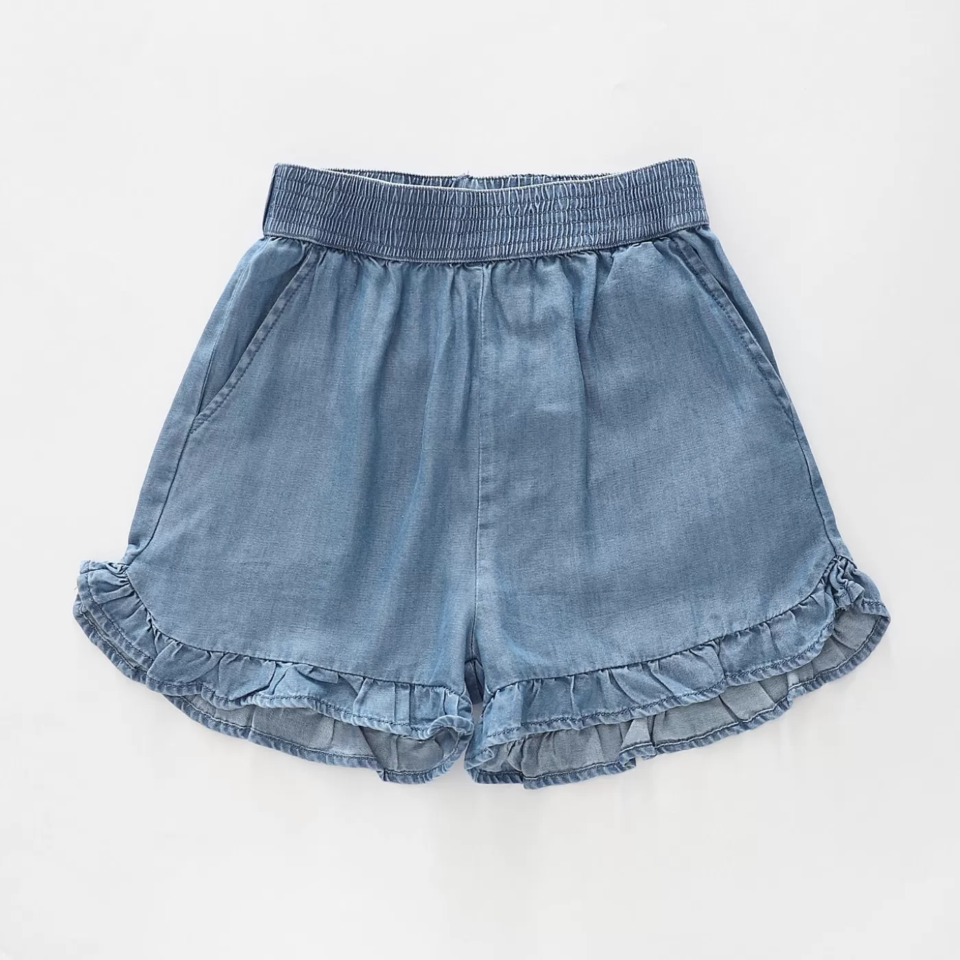 Ollies Place Girls Chambray Denim Shorts< Shorts & Skirts