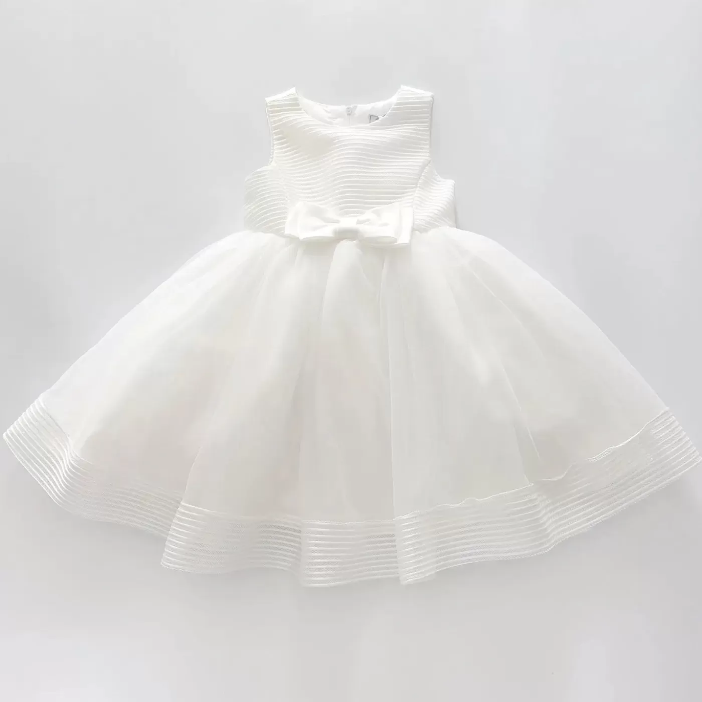 Ollies Place Girls' Elegant Tulle Formalwear Dress - Ivory< Party & Formal | Party & Formal