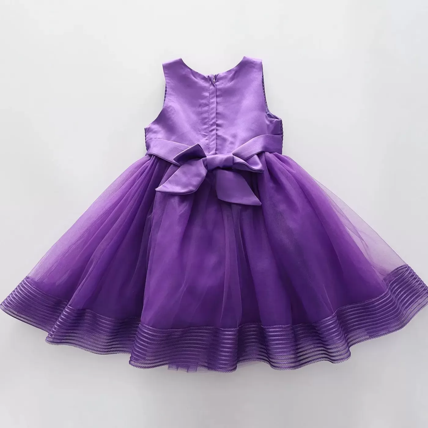 Ollies Place Girls' Elegant Tulle Formalwear Dress - Purple< Party & Formal | Party & Formal