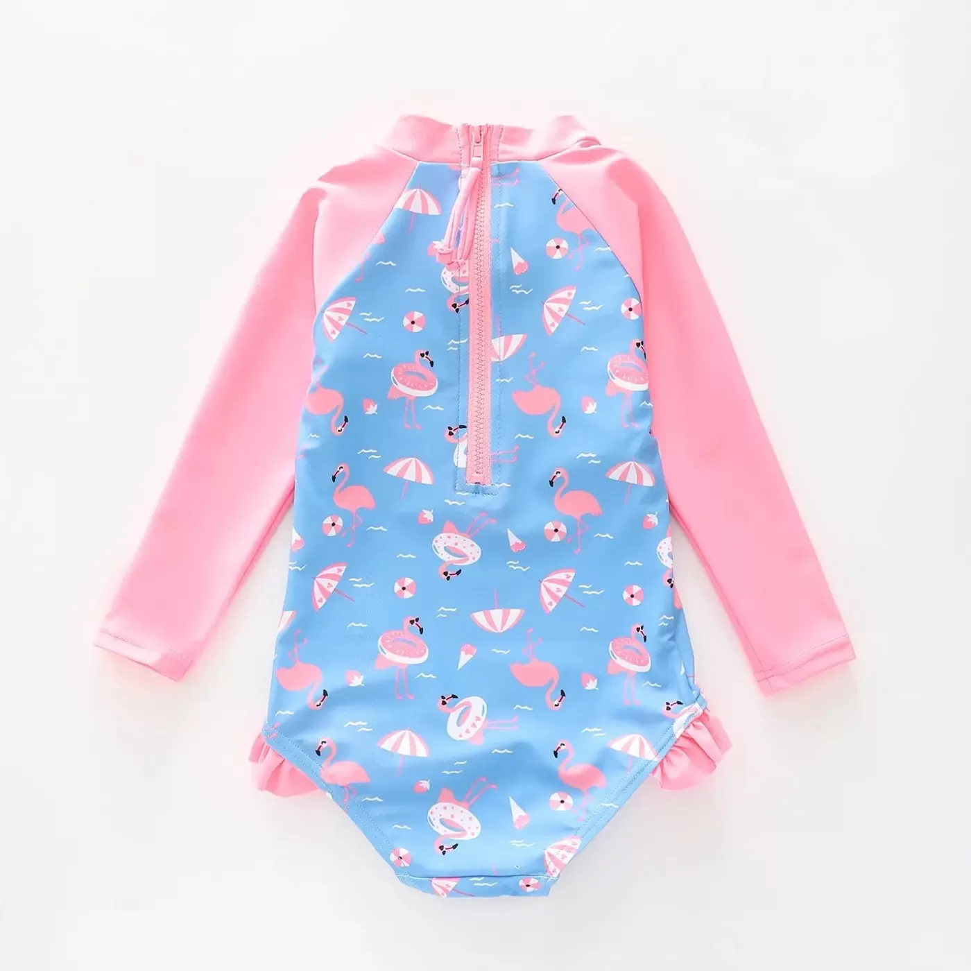 Ollies Place Girls Flamingo Fun Paddle Suit< Swimwear