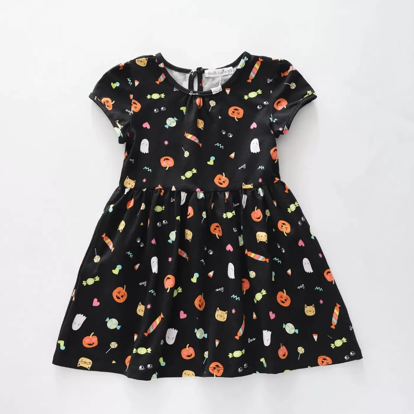 Ollies Place Girl's Halloween Pumpkin Dress< Dresses | 1 Year