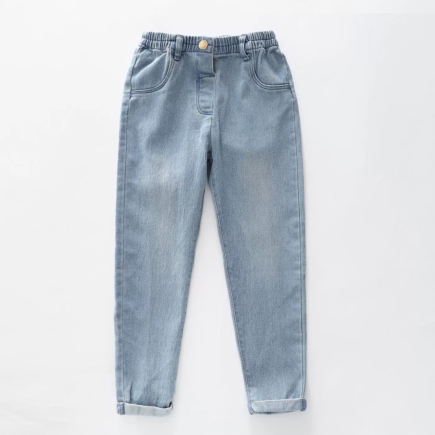 Ollies Place Girls Mid-Blue Denim Jeans< Pants, Legging & Jeans