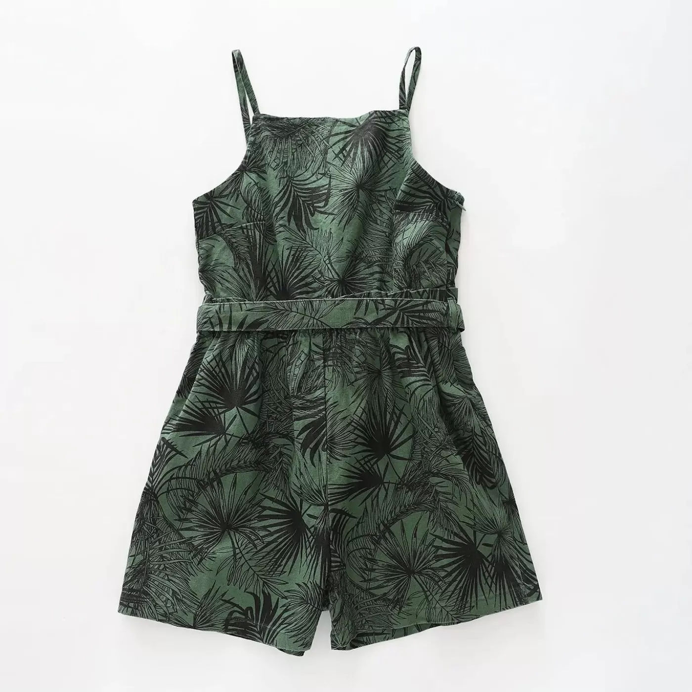 Ollies Place Girls Palm Print Playsuit< Overalls & Jumpsuits | 6 Year