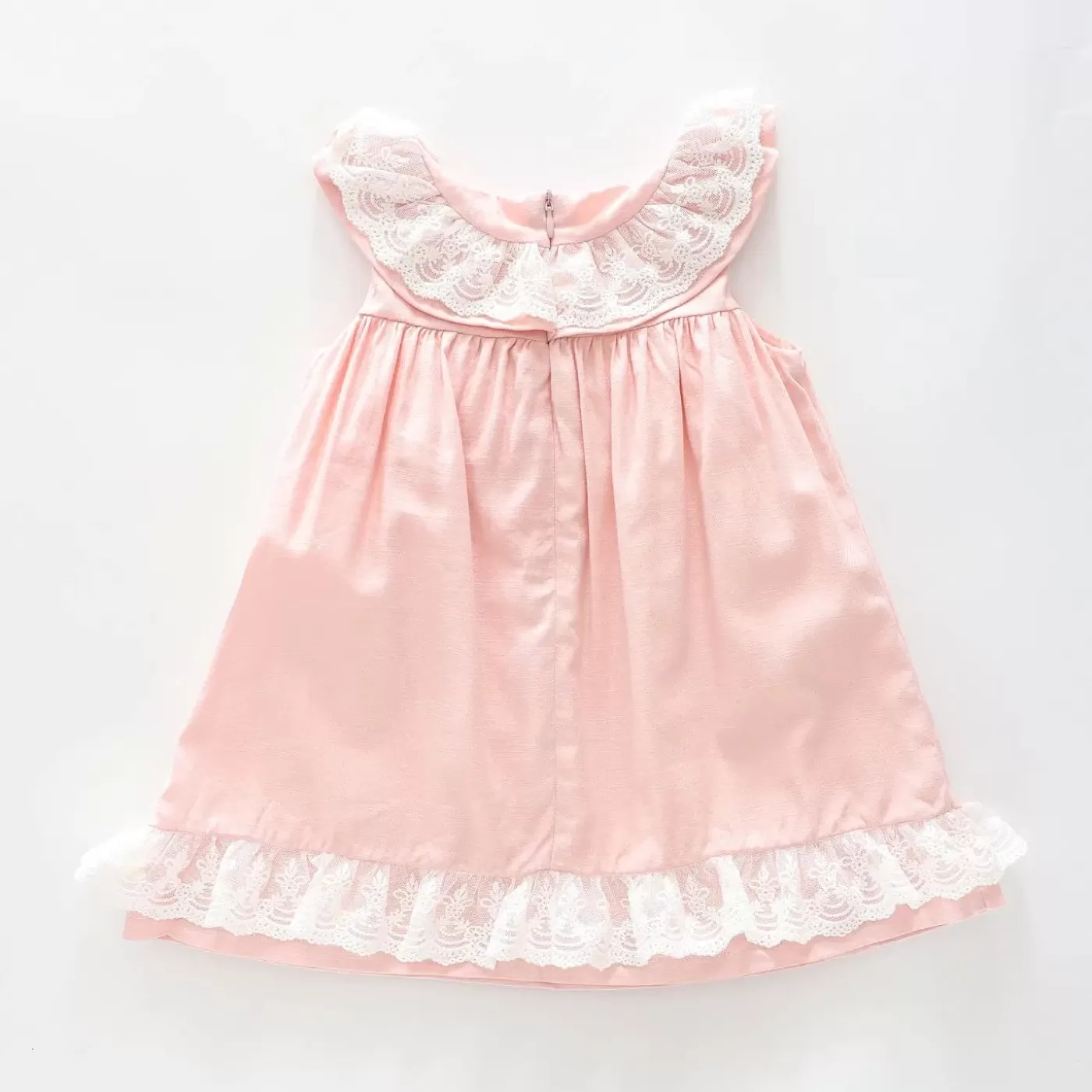 Ollies Place Girl's Pink and White Lace Party Dress< Dresses