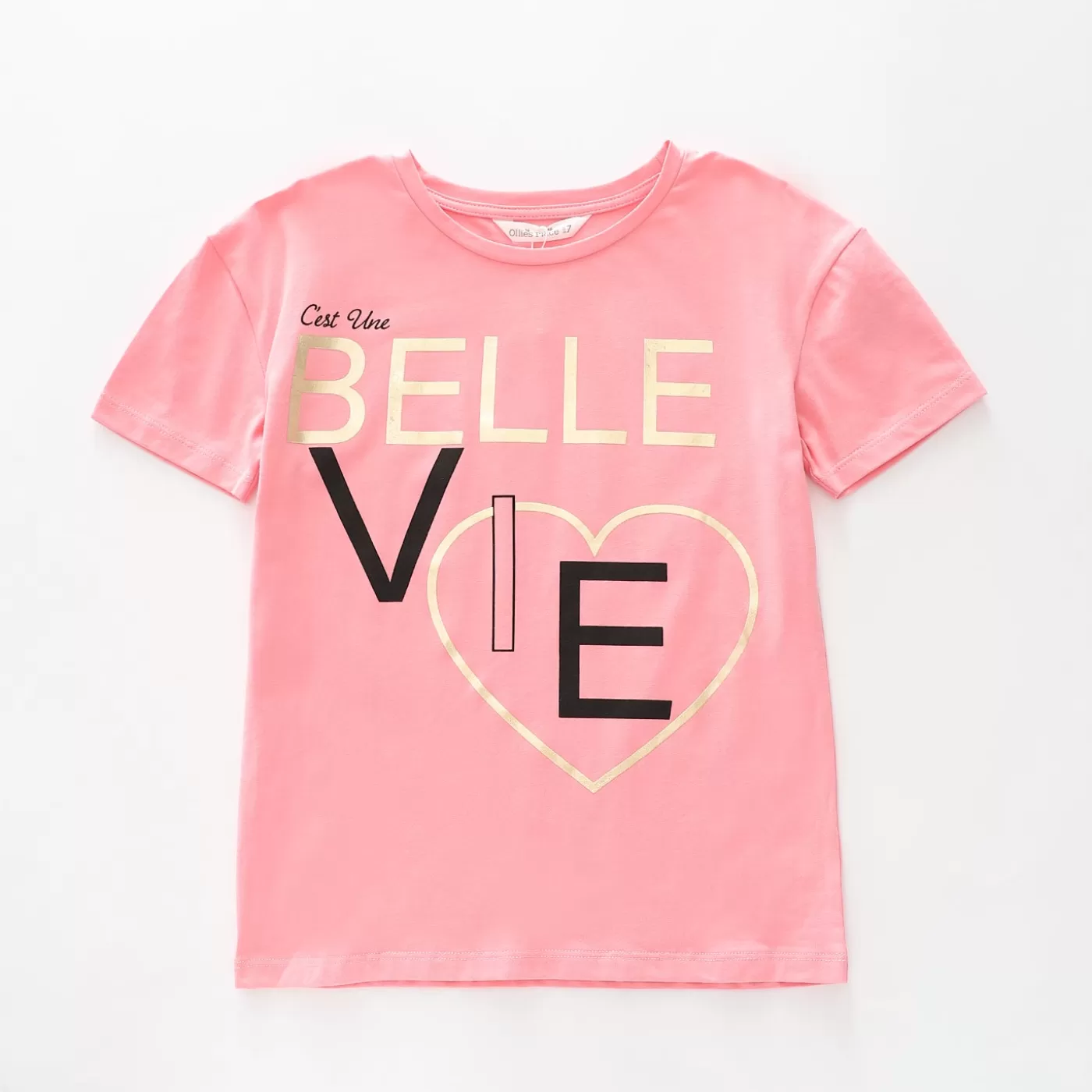 Ollies Place Girls Pink Belle Top< T-Shirts & Tops