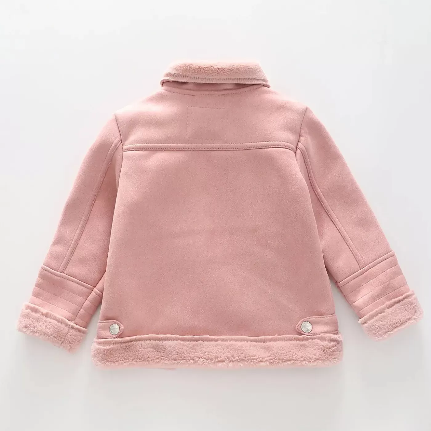 Ollies Place Girls' Pink Faux Suede Jacket< Jackets & Outerwear