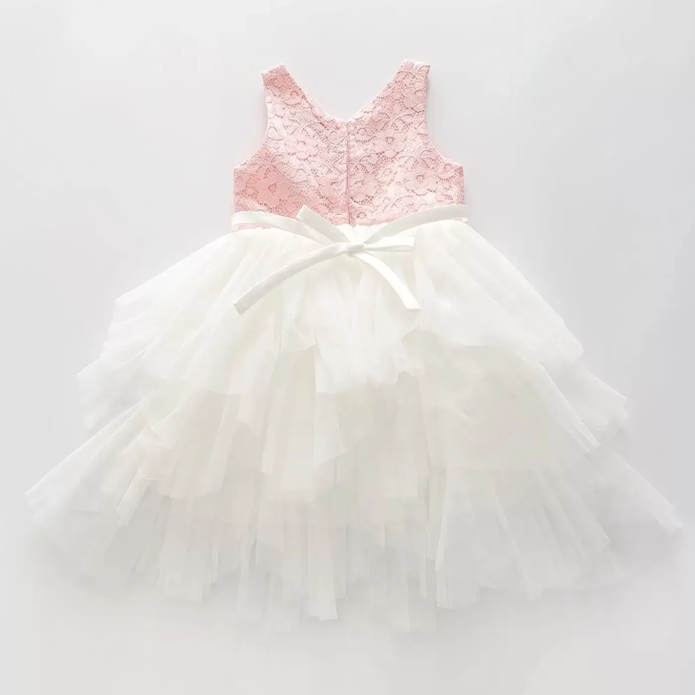 Ollies Place Girls' Pink Lace Tutu Dress< 9 Year