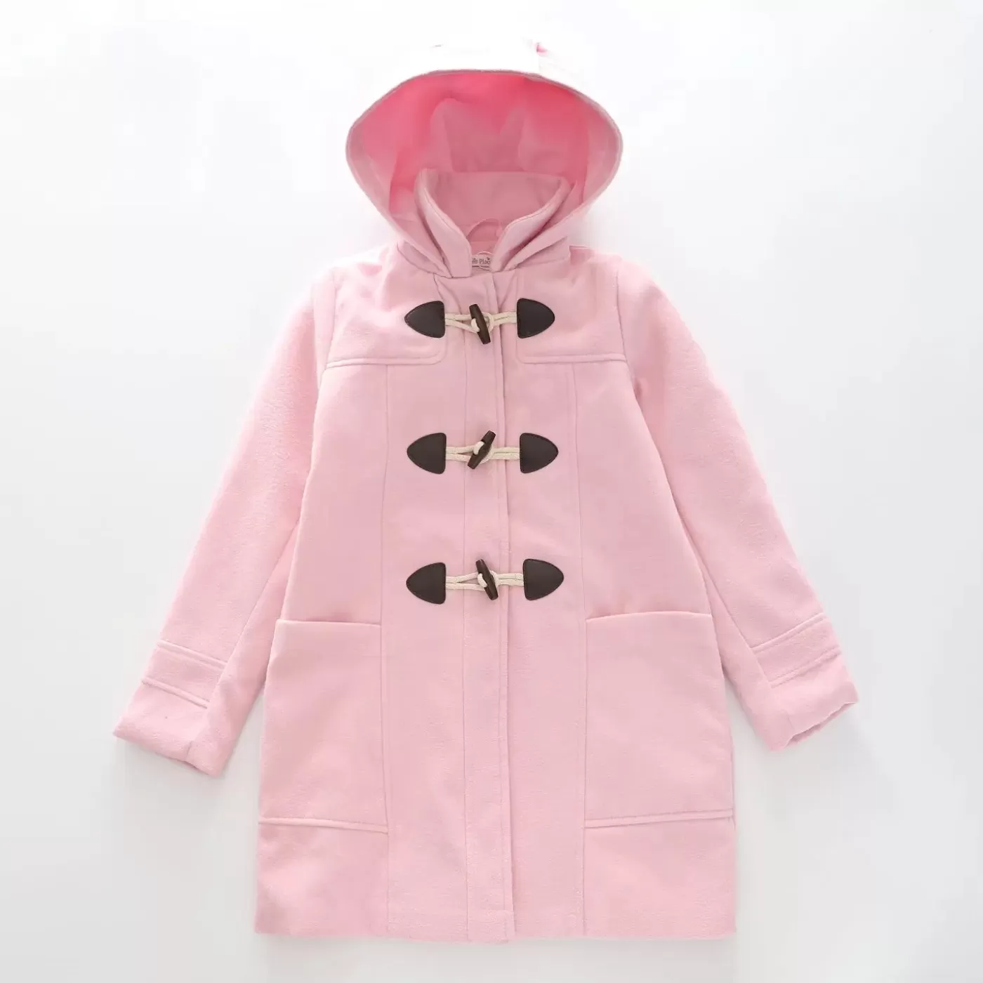 Ollies Place Girls Pink Winter Duffle Coat< Jackets & Outerwear