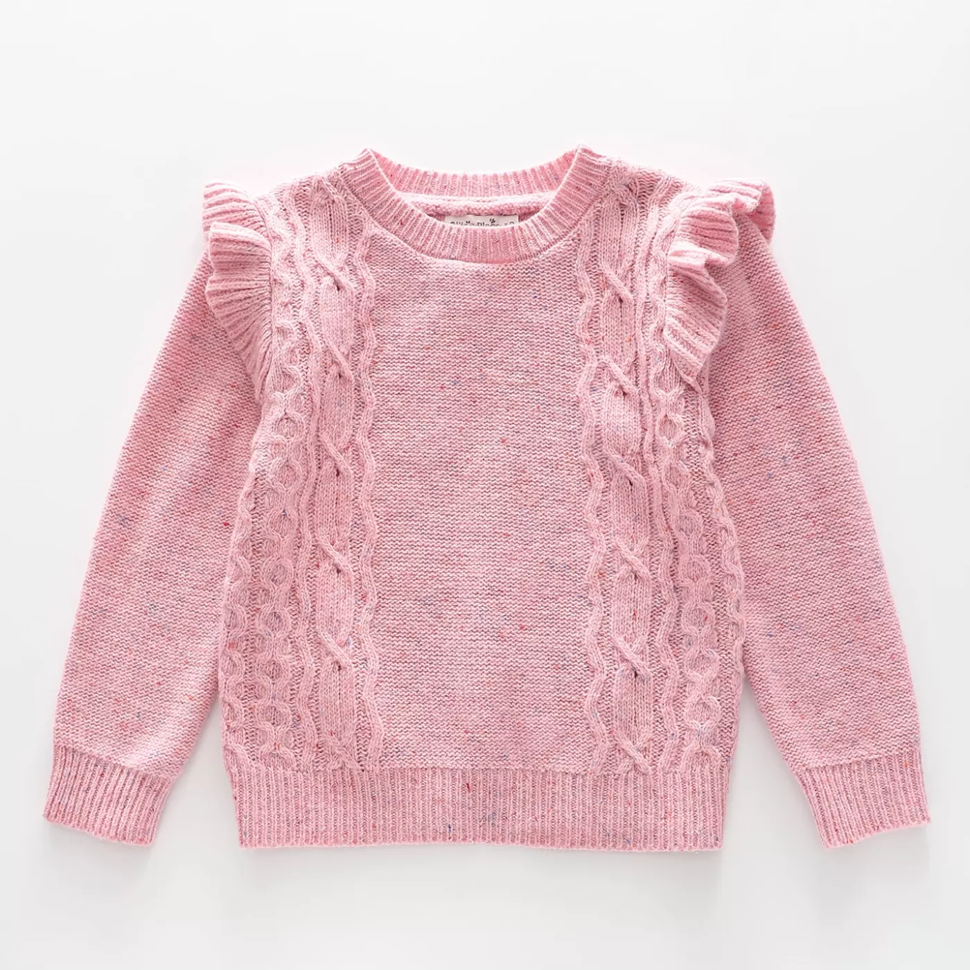 Ollies Place Girls' True Knit Pink Sweater< Sweaters & Hoodies | 1 Year