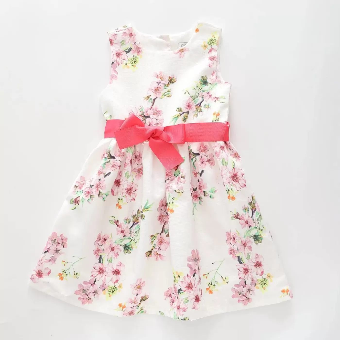 Ollies Place Girl's White and Pink Cherry Blossom Party Dress< Party & Formal | Party & Formal