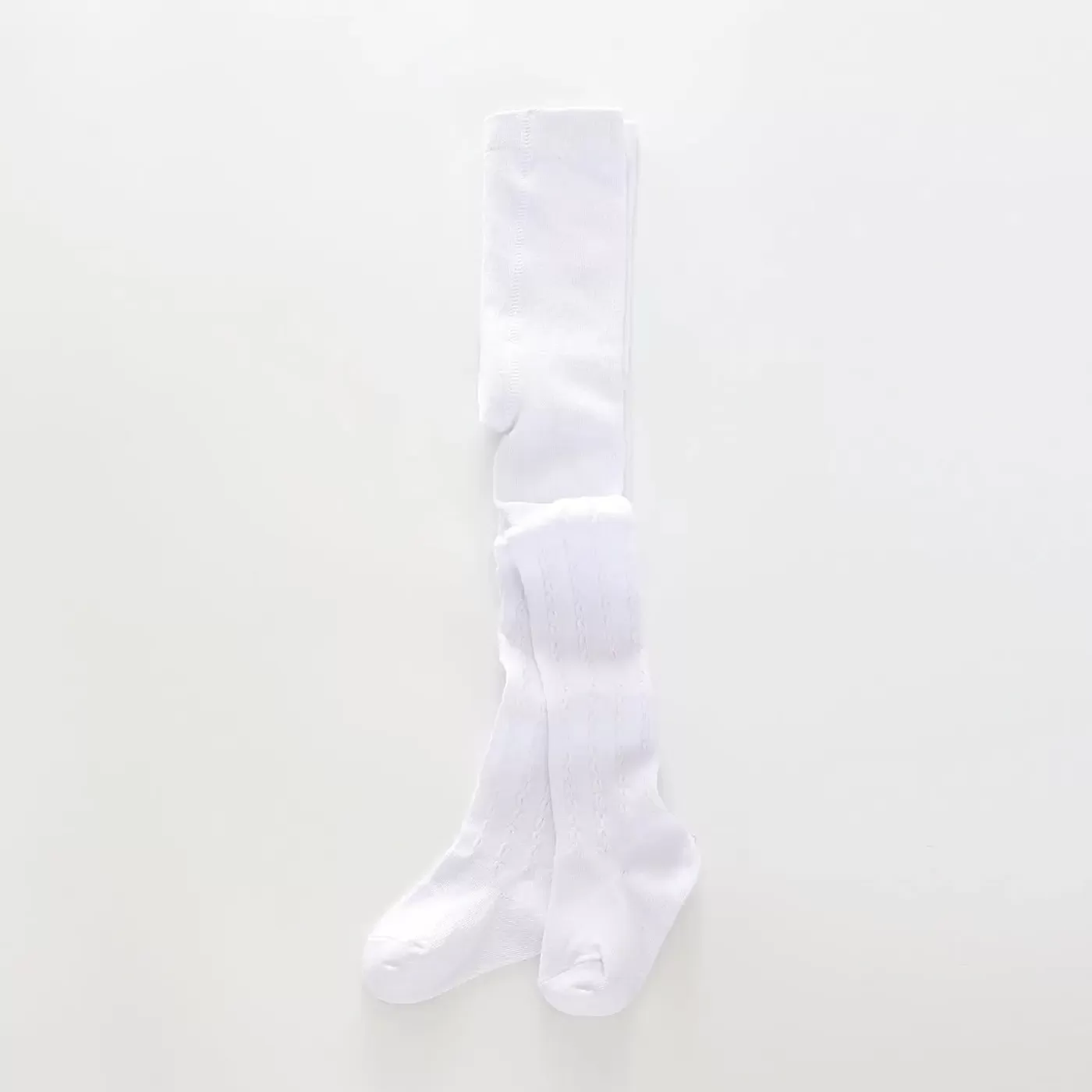 Ollies Place Girls White Cable Knit Tights< Socks & Tights