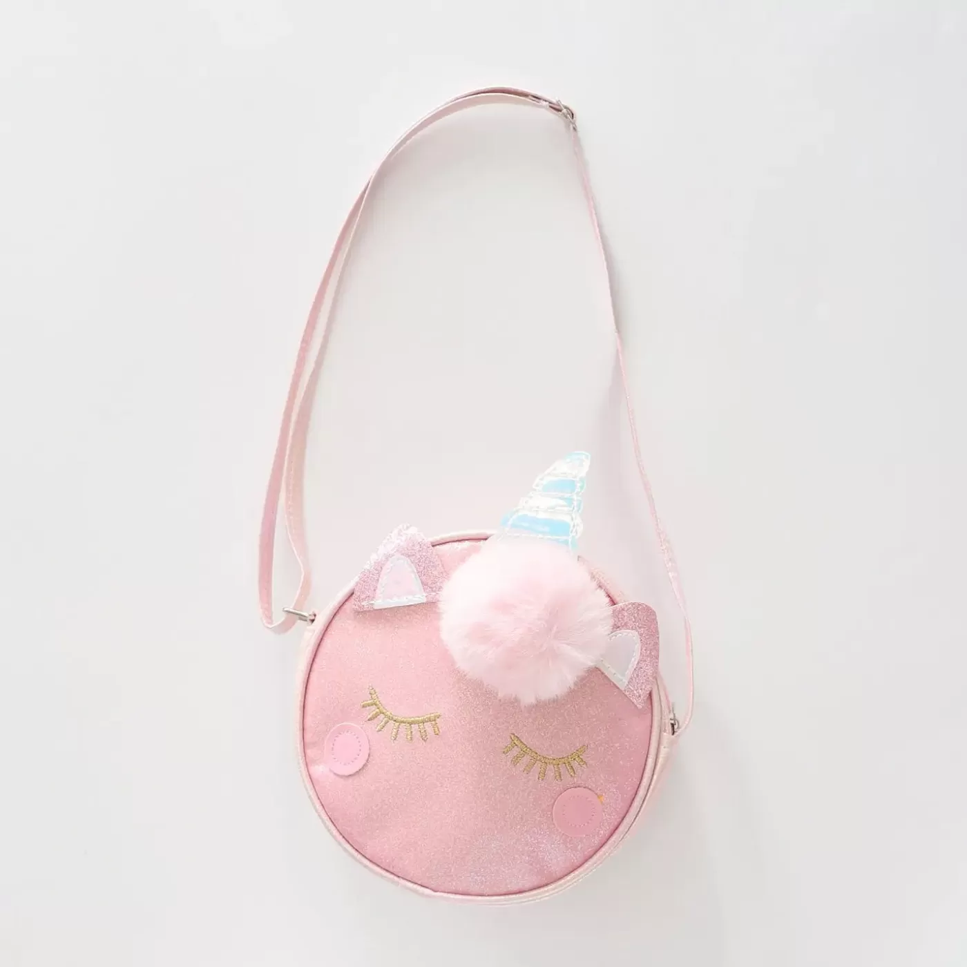 Ollies Place Glittery Pink Unicorn Across Body Bag< Bags & Backpacks | Accessories