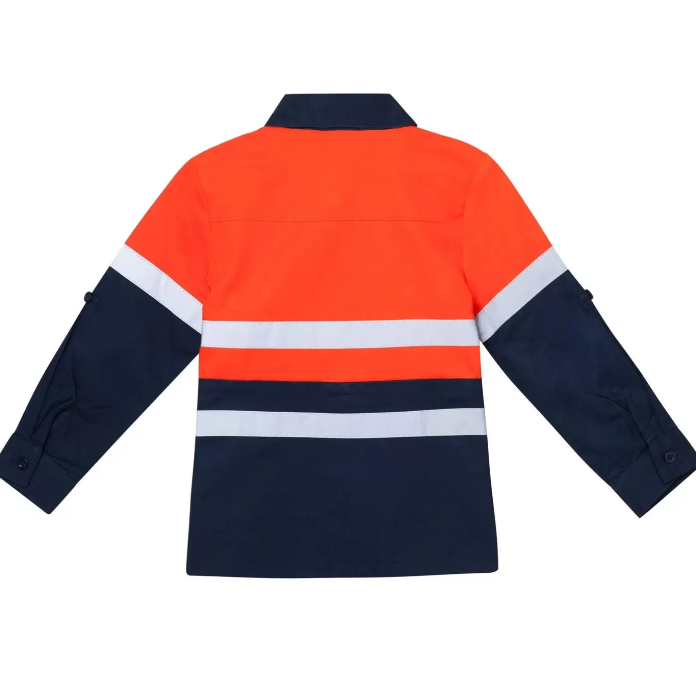 Ollies Place Hi Vis Tradie Work Shirt - Orange<BOY Jackets & Outerwear | 1 Year