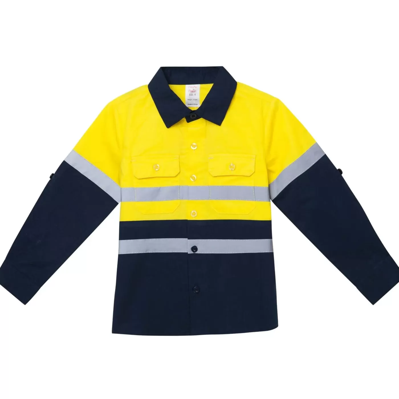 Ollies Place Hi-Vis Tradie Work Shirt - Yellow<BOY Jackets & Outerwear | 1 Year