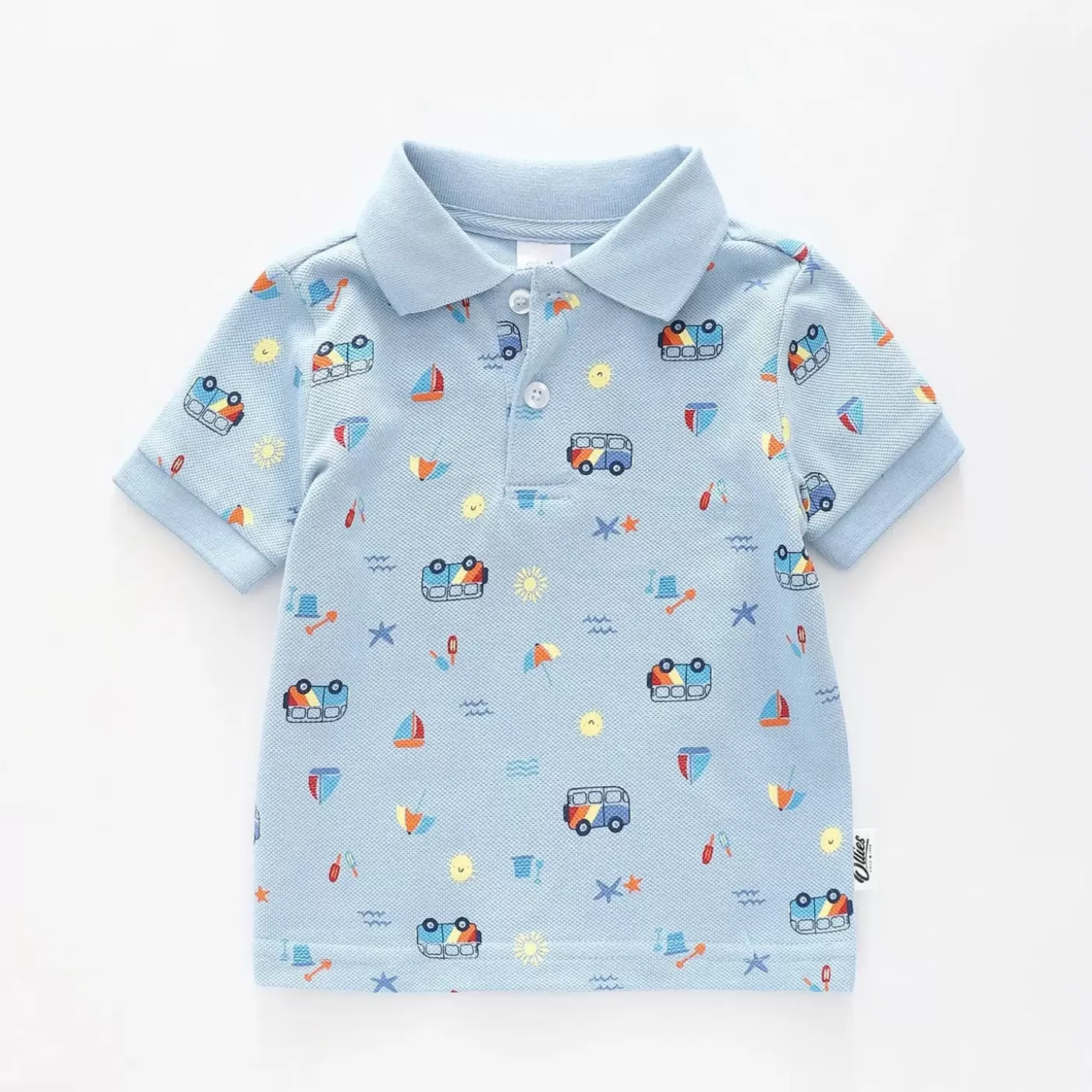 Ollies Place Infant and Toddler Boys Combi Polo Top<BOY Tops & T-Shirts | 3-6M