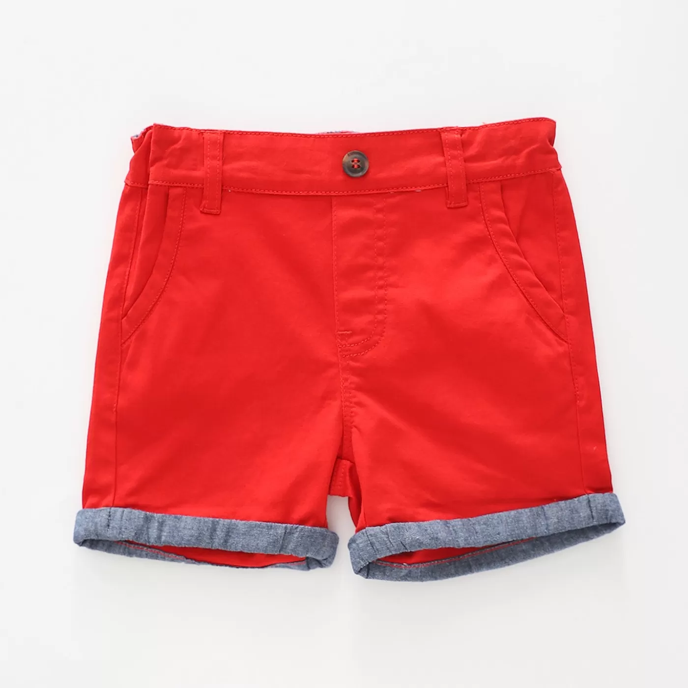 Ollies Place Infant and Toddler Boys Red Chino Shorts<BOY Shorts