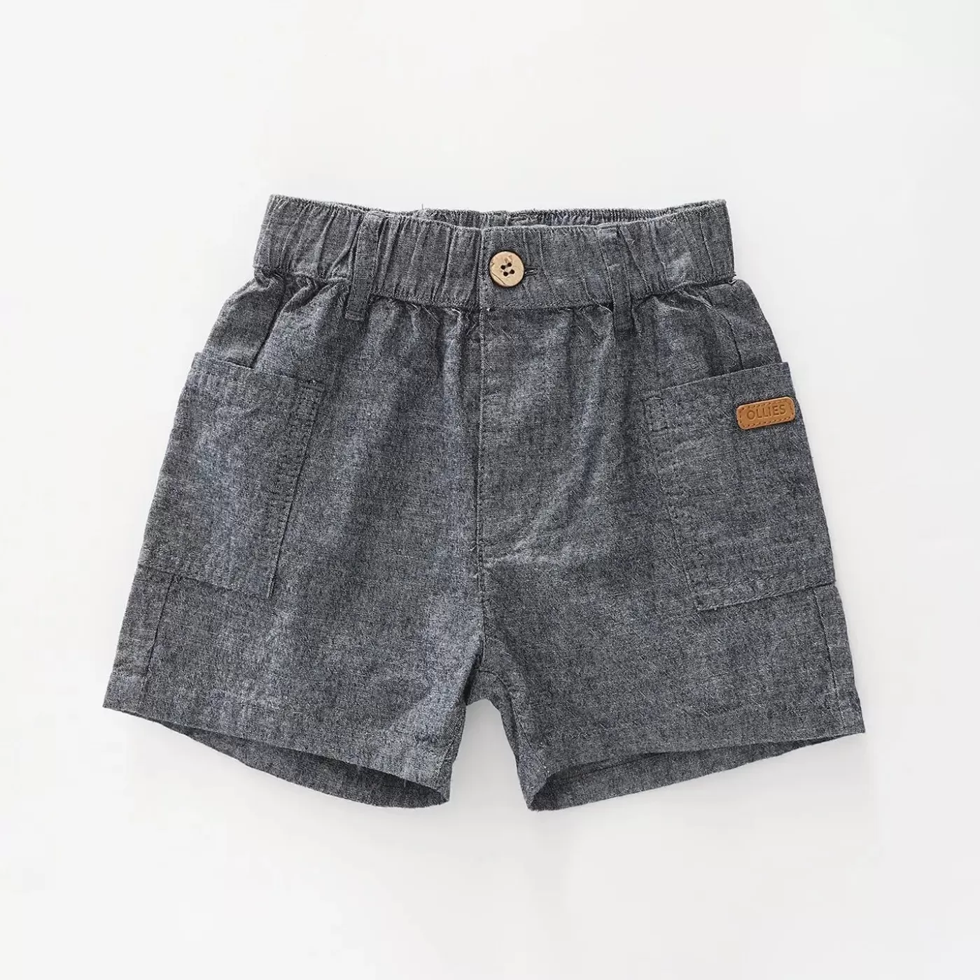 Ollies Place Infant Boys Chambray Denim Shorts<BOY Shorts