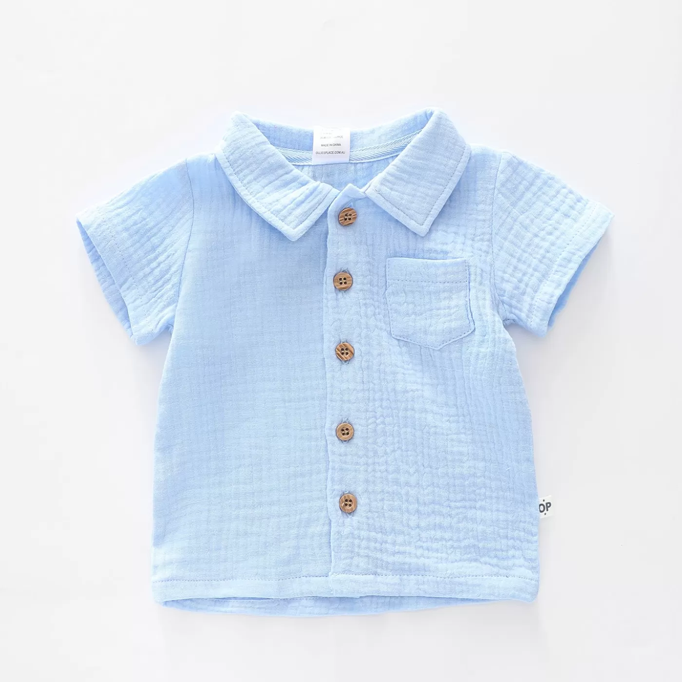 Ollies Place Infant Boys Nautical Collared Shirt<BOY Tops & T-Shirts