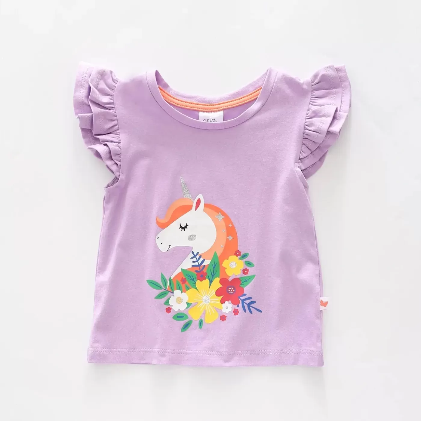 Ollies Place Infant Girls Fiesta Unicorn Print Tee< Tops & T-Shirts