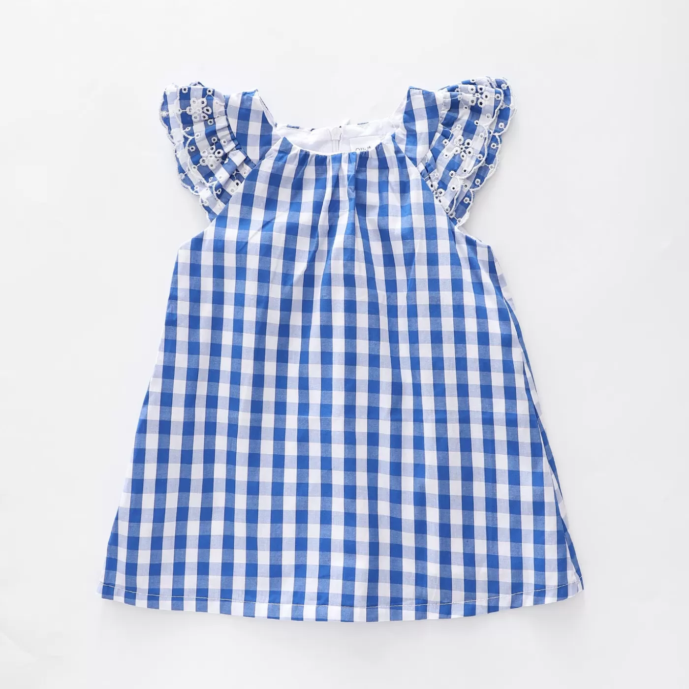 Ollies Place Infant Girls, Navy Daisy Check Dress< Dresses