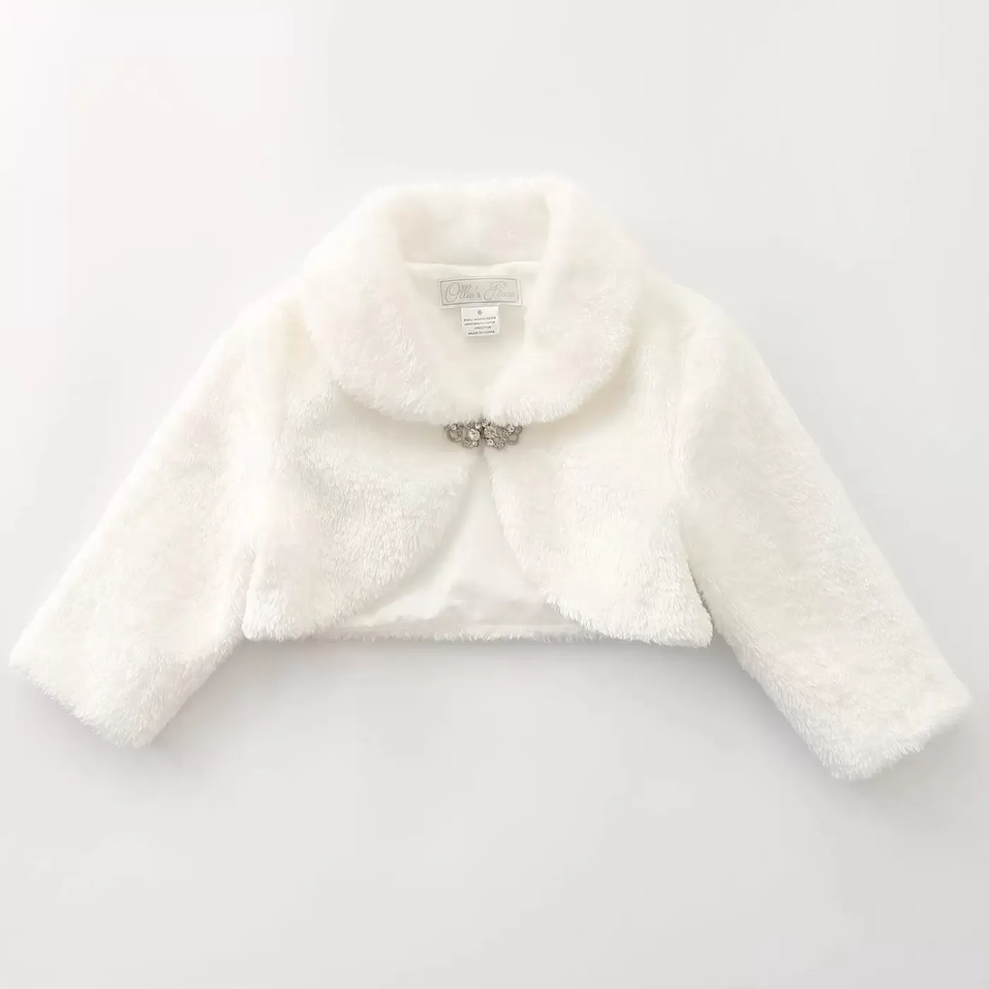 Ollies Place Ivory Faux Fur Bolero Stole< Party & Formal | Party & Formal