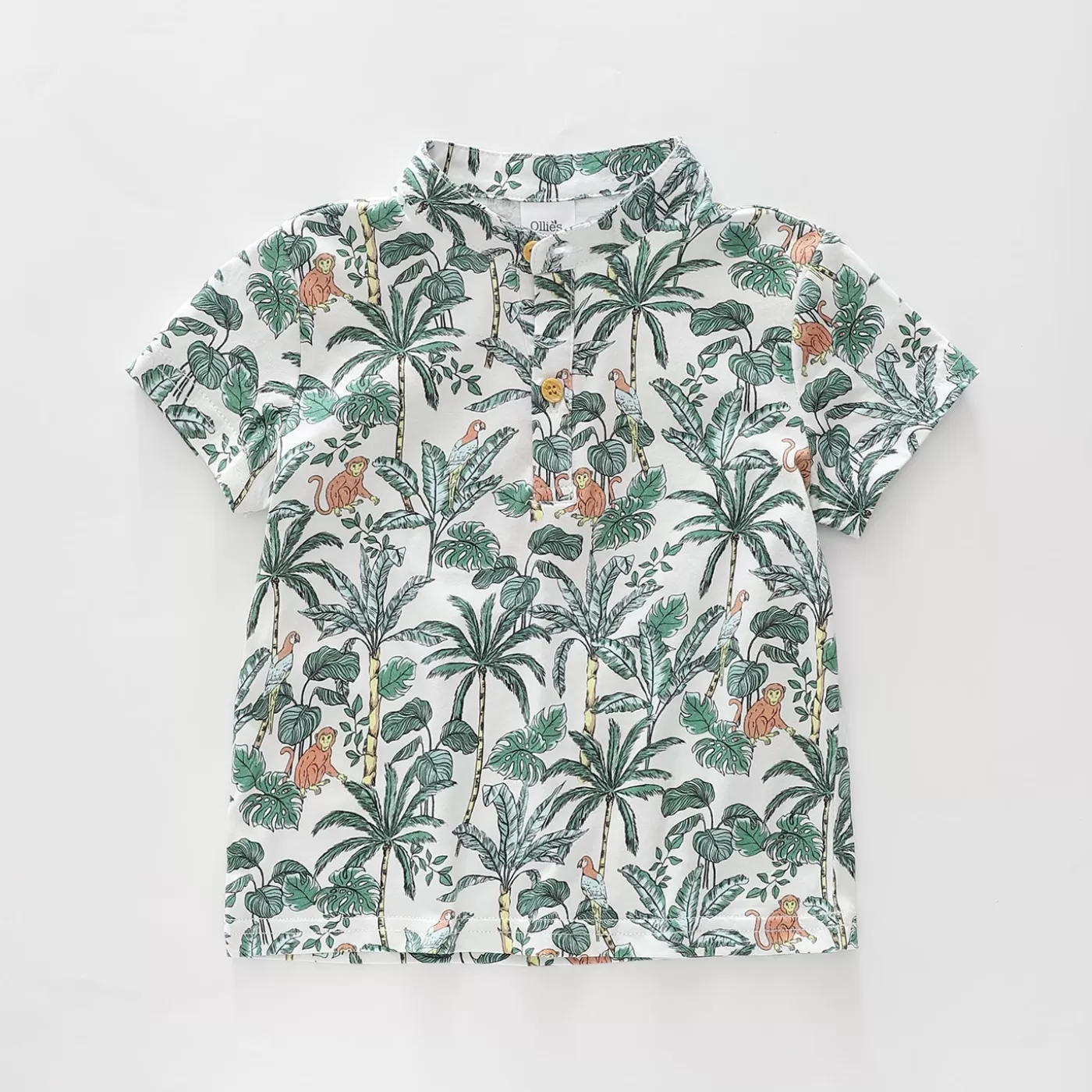 Ollies Place Jungle Safari Henley Top<BOY Tops & T-Shirts