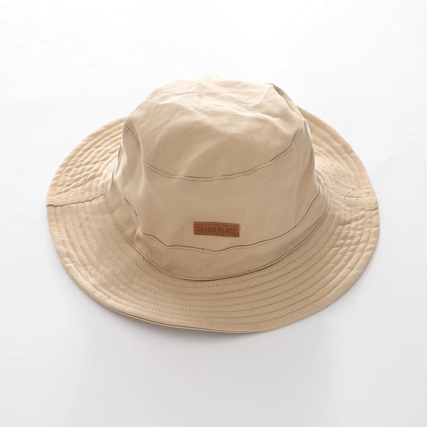 Ollies Place Junior Boys Beige Wide Brim Bucket Hat<BOY Accessories