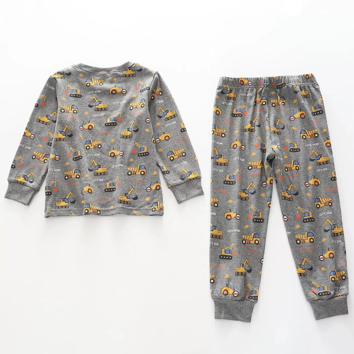 Ollies Place Junior Boys Construction Print PJ Set<BOY Sleepwear | 1 Year