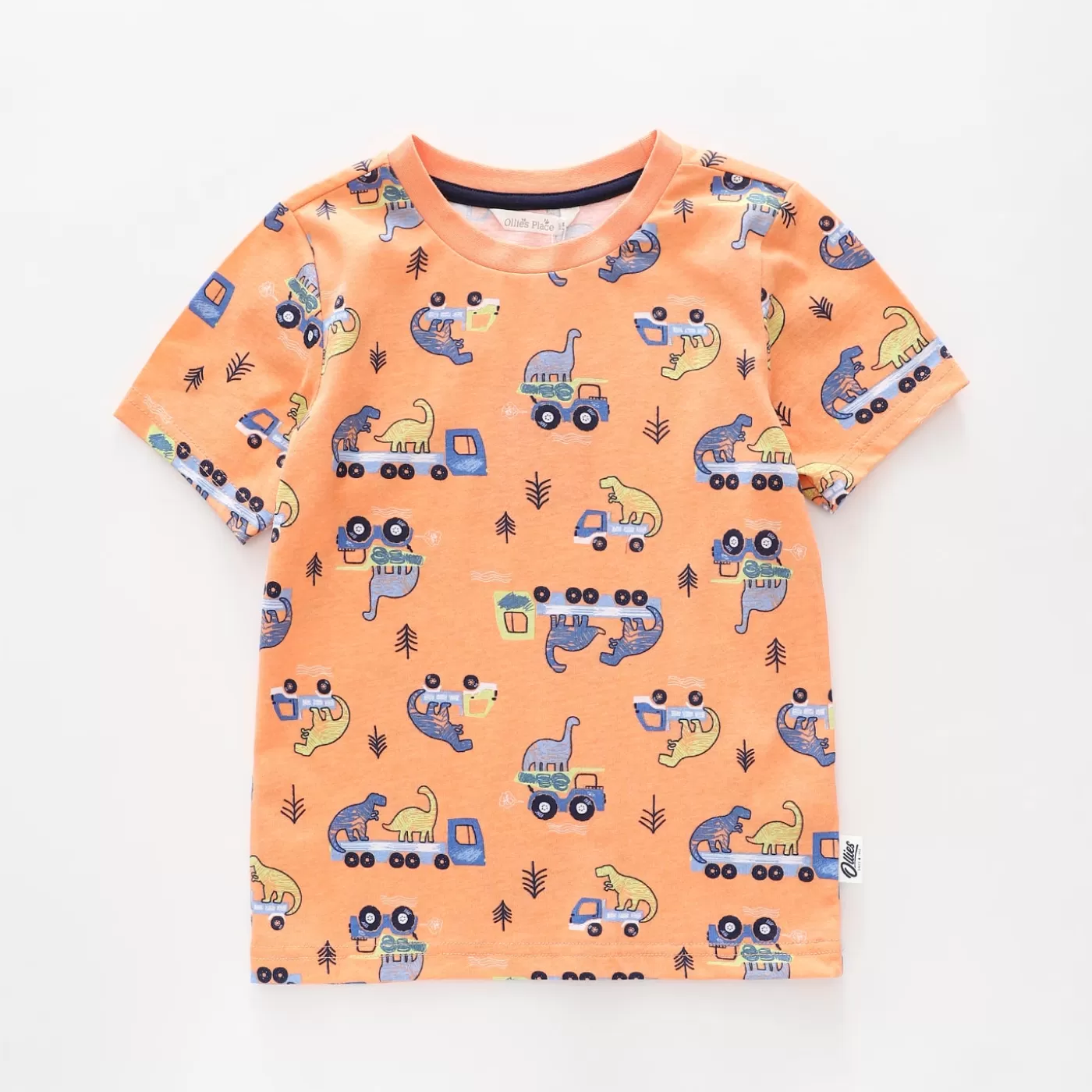 Ollies Place Junior Boys Dino Truck Tee<BOY T-Shirts, Tops & Polos | 1 Year