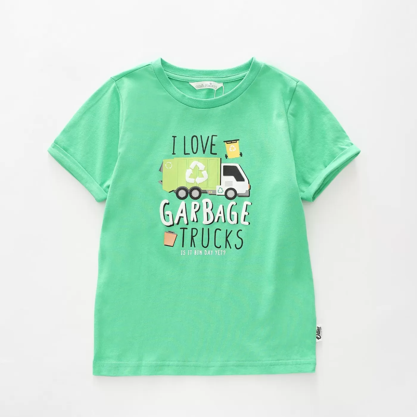 Ollies Place Junior Boys Garbage Truck Tee<BOY T-Shirts, Tops & Polos | 1 Year