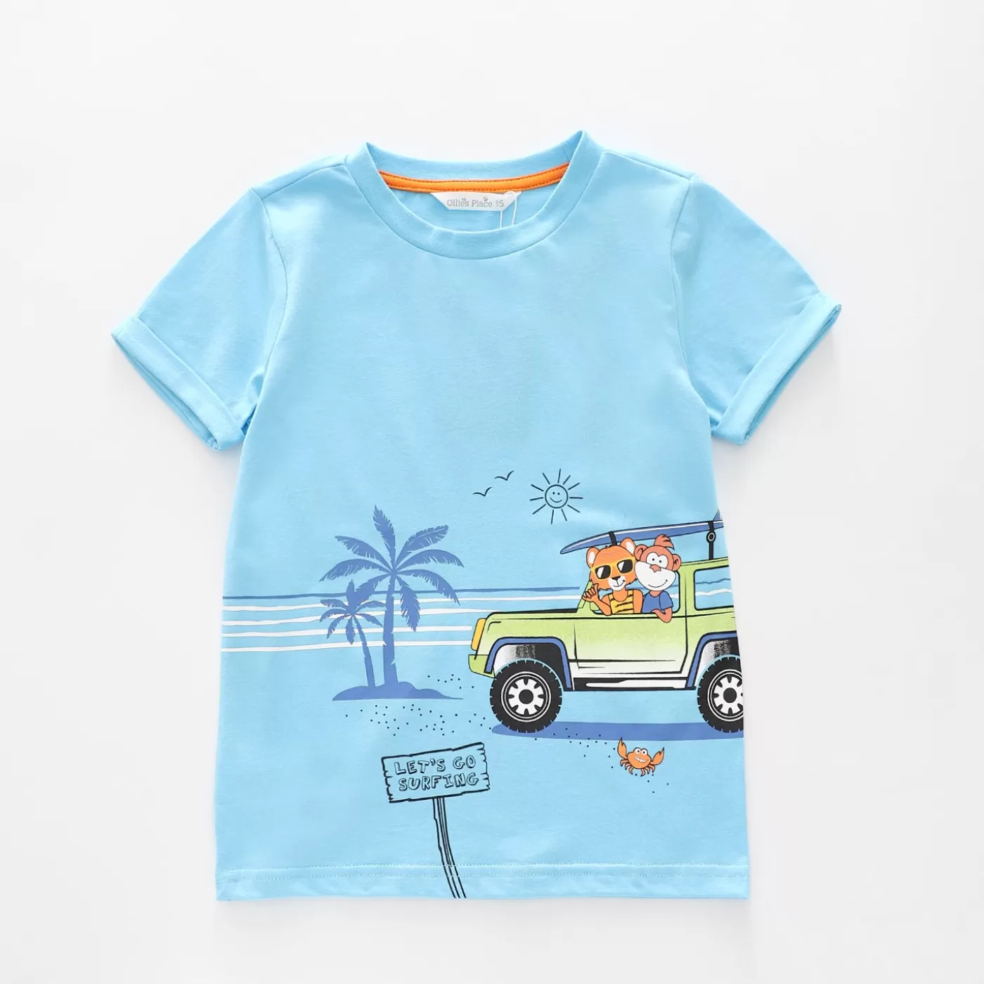 Ollies Place Junior Boys Lets Go Surfing Tee<BOY T-Shirts, Tops & Polos