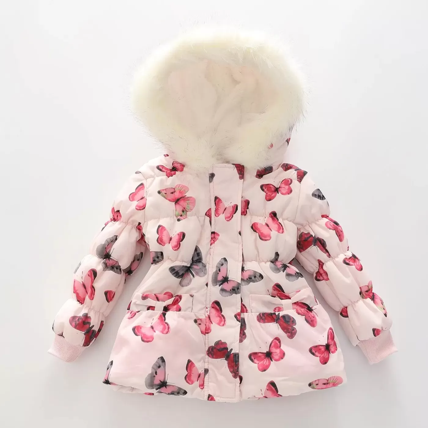 Ollies Place Kids Toddler Girl Butterfly Puffer Jacket< Jackets & Outerwear