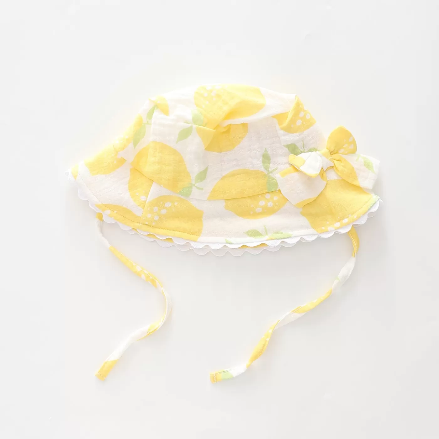 Ollies Place Lemon Cheesecloth Sun Hat< 6-12M | Hats & Beanies