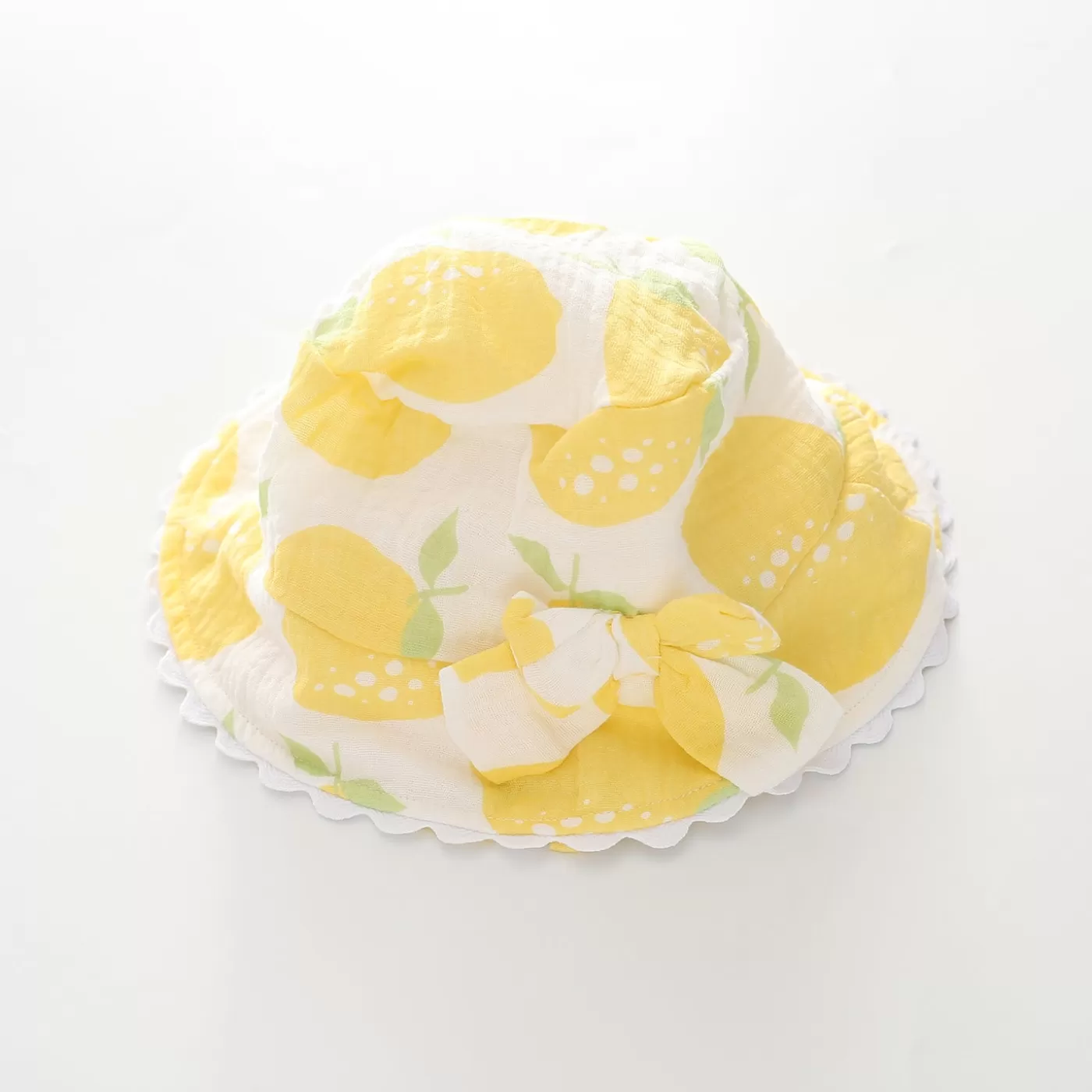 Ollies Place Lemon Cheesecloth Sun Hat< 6-12M | Hats & Beanies