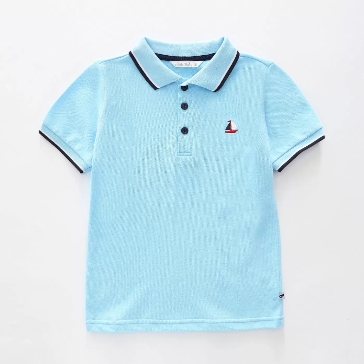 Ollies Place Light Blue Polo Shirt<BOY T-Shirts, Tops & Polos | 1 Year