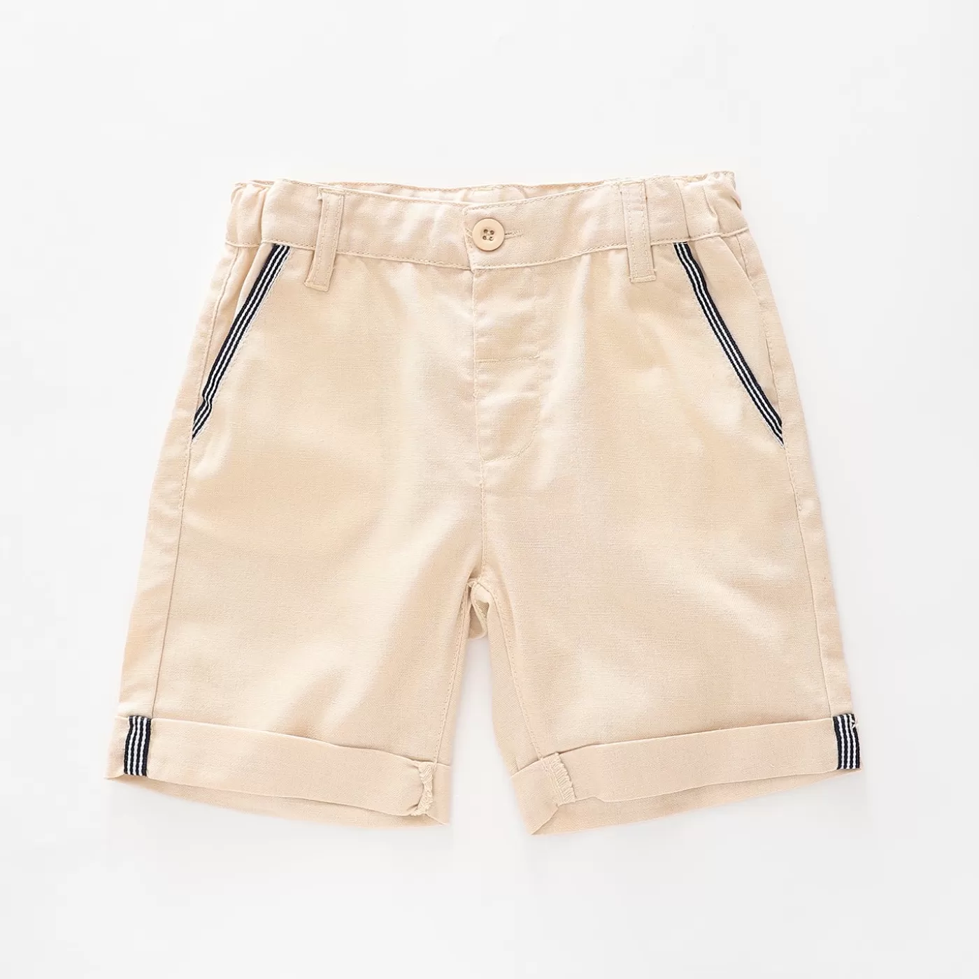 Ollies Place Linen Cotton Shorts<BOY Shorts