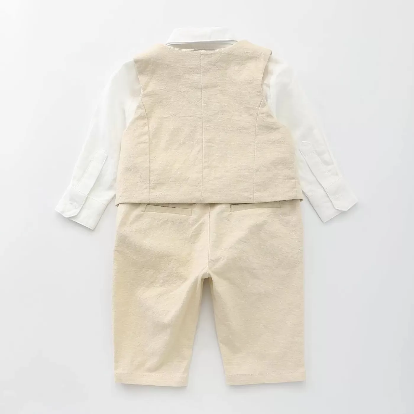 Ollies Place LINEN SUIT 4P 4X0-0 SAND<BOY Jackets & Outerwear