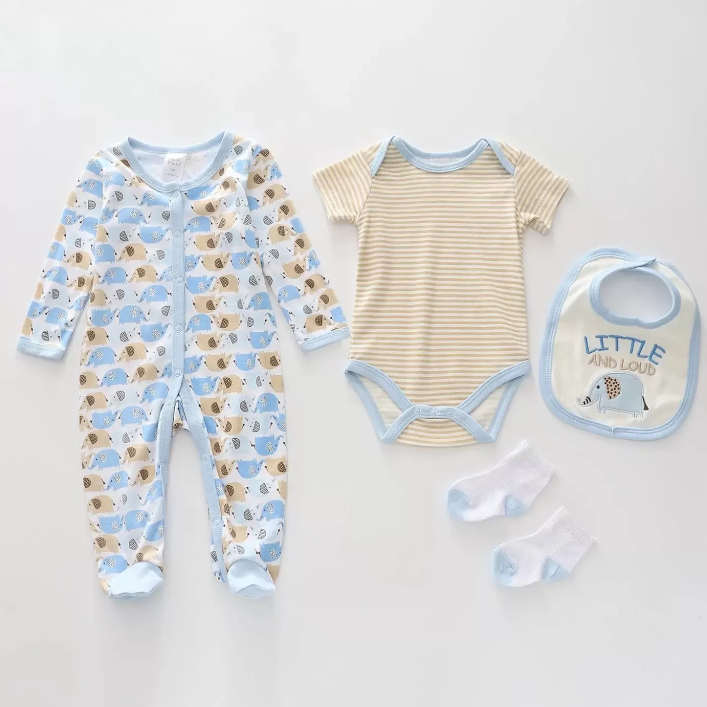 Ollies Place Little and Loud Baby Set<BOY Overalls & Sets