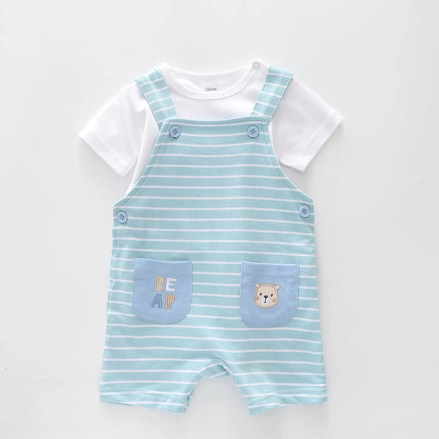 Ollies Place Little Bear Overalls Set<BOY Overalls & Sets